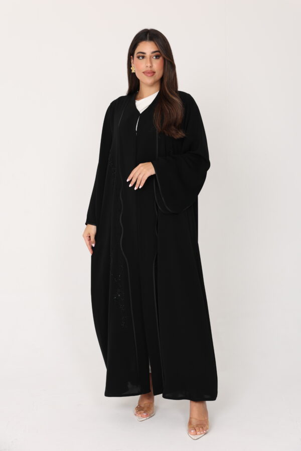 Fabric Crape Handmaid Work - 8367 - Image 2