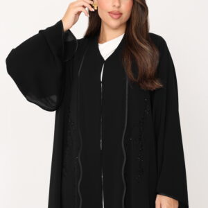 Fabric Crape Handmaid Work - 8367