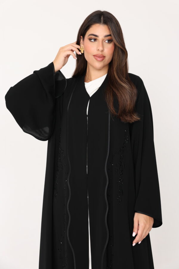 Fabric Crape Handmaid Work - 8367