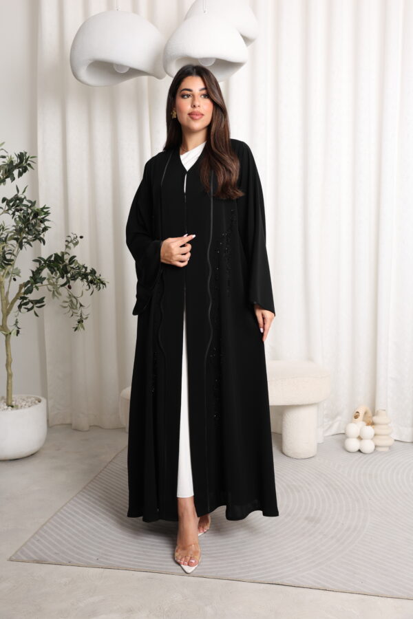 Fabric Crape Handmaid Work - 8367 - Image 6