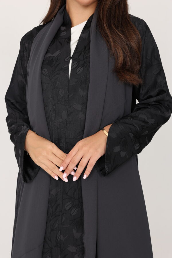 Summer Collection Abaya Black Colour - 8374 - Image 7